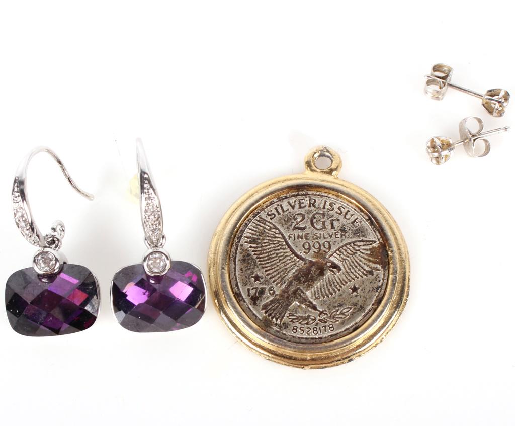 STERLING SILVER LADIES ASSORTED JEWELRY (3) (1 of 3)