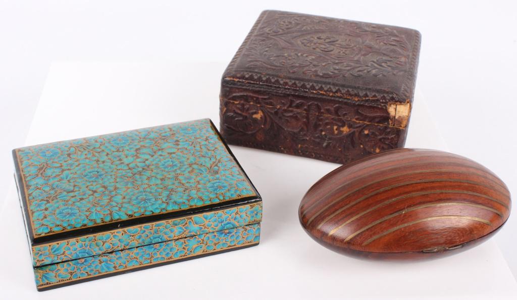 VINTAGE ASSORTED JEWELRY BOXES (3) (1 of 4)