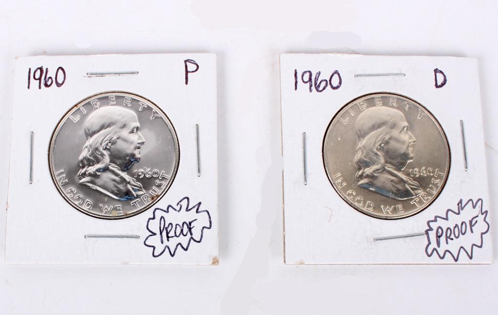 1960 PROOF BEN FRANKLIN HALF DOLLARS (2) (1 of 2)