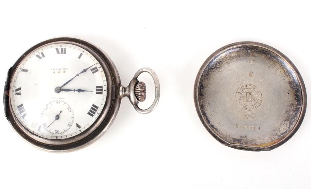 1931 LONGINES SILVER MENS POCKETWATCH (1 of 4)