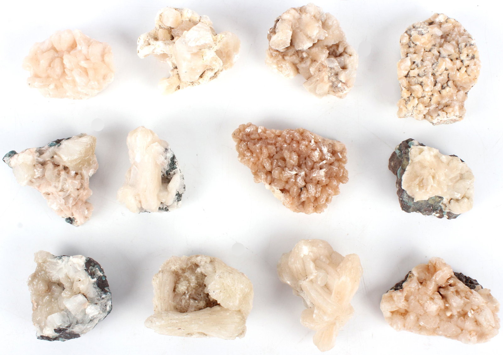 NATURAL RAW PINK MANGANO CALCITE GEODES - (12) (1 of 5)