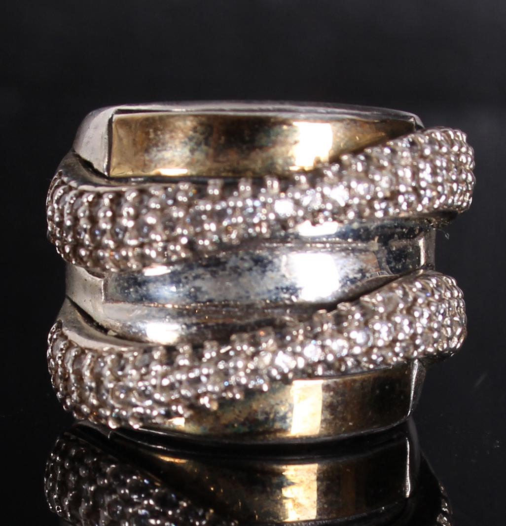 .925 STERLING SILVER & 1.80 CTW CZ DESIGNER RING (1 of 1)