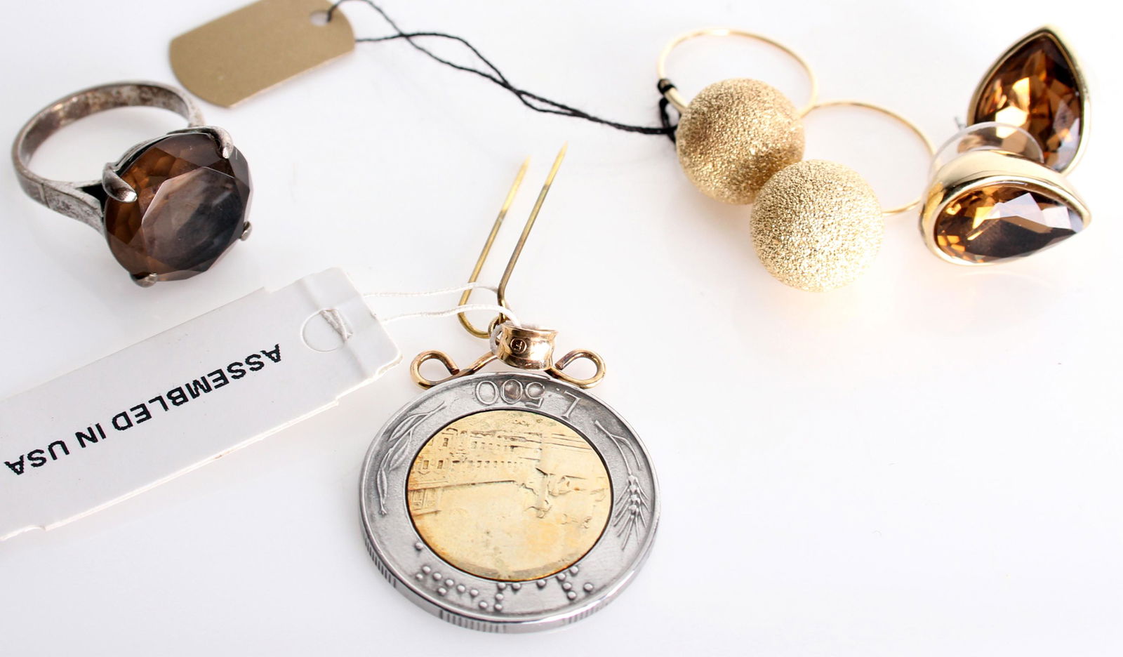 ASSORTED NAPIER EARRINGS SPINEL RING & NECKLACE (1 of 8)