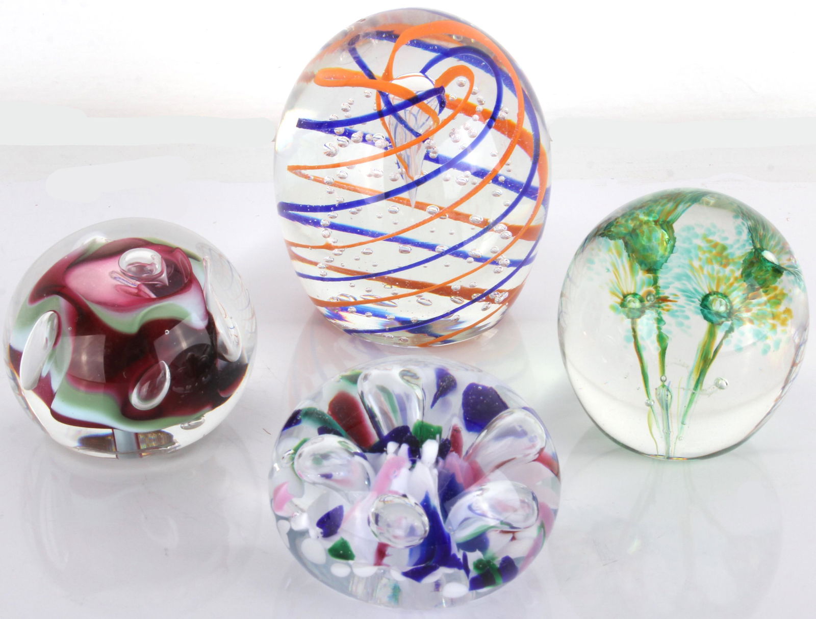 ASSORTED KARG  ABSTRACT  PAPERWEIGHTS - LOT OF 4 (1 of 5)