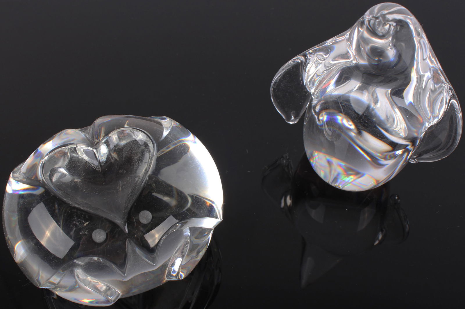 STEUBEN CRYSTAL TURTLE DOVE AND PENGUIN - LOT OF 2 (1 of 2)