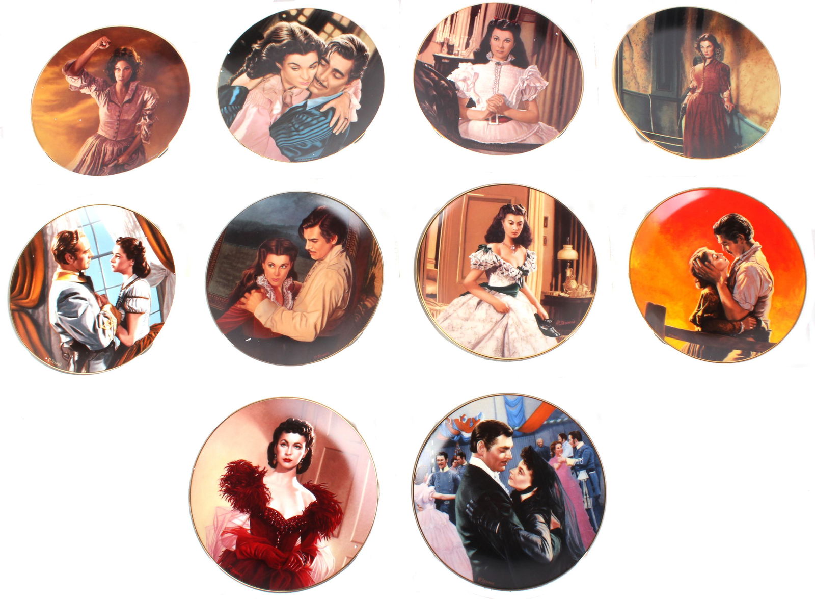 GONE WITH THE WIND PASSIONS OF SCARLET FINE CHINA (1 of 15)