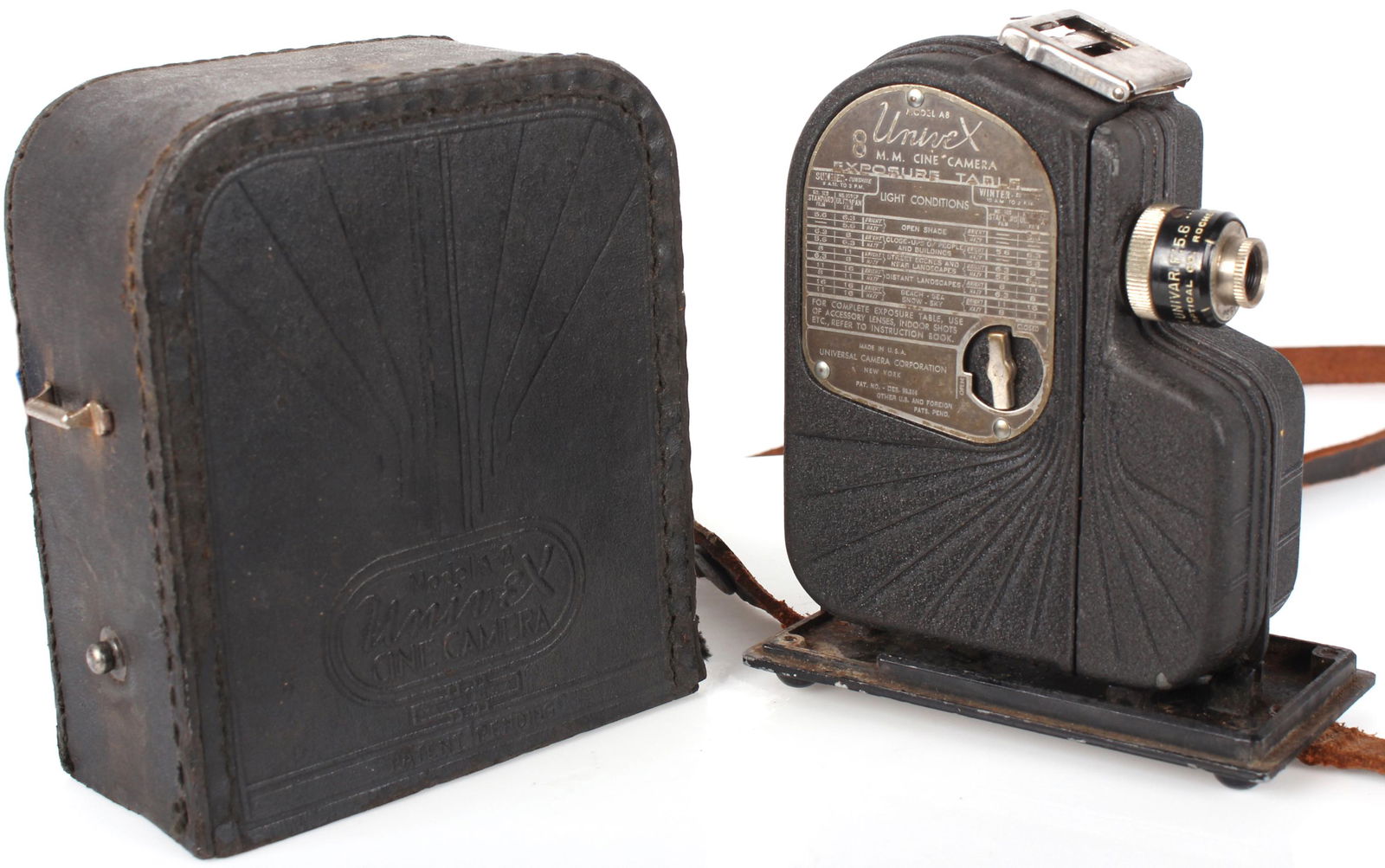 1936 UNIVEX CINE A8 8MM VINTAGE VIDEO CAMERA (1 of 8)
