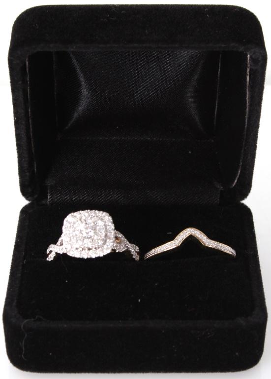 14K YELLOW GOLD 1.23CTW DIAMOND RING WITH BAND (1 of 5)