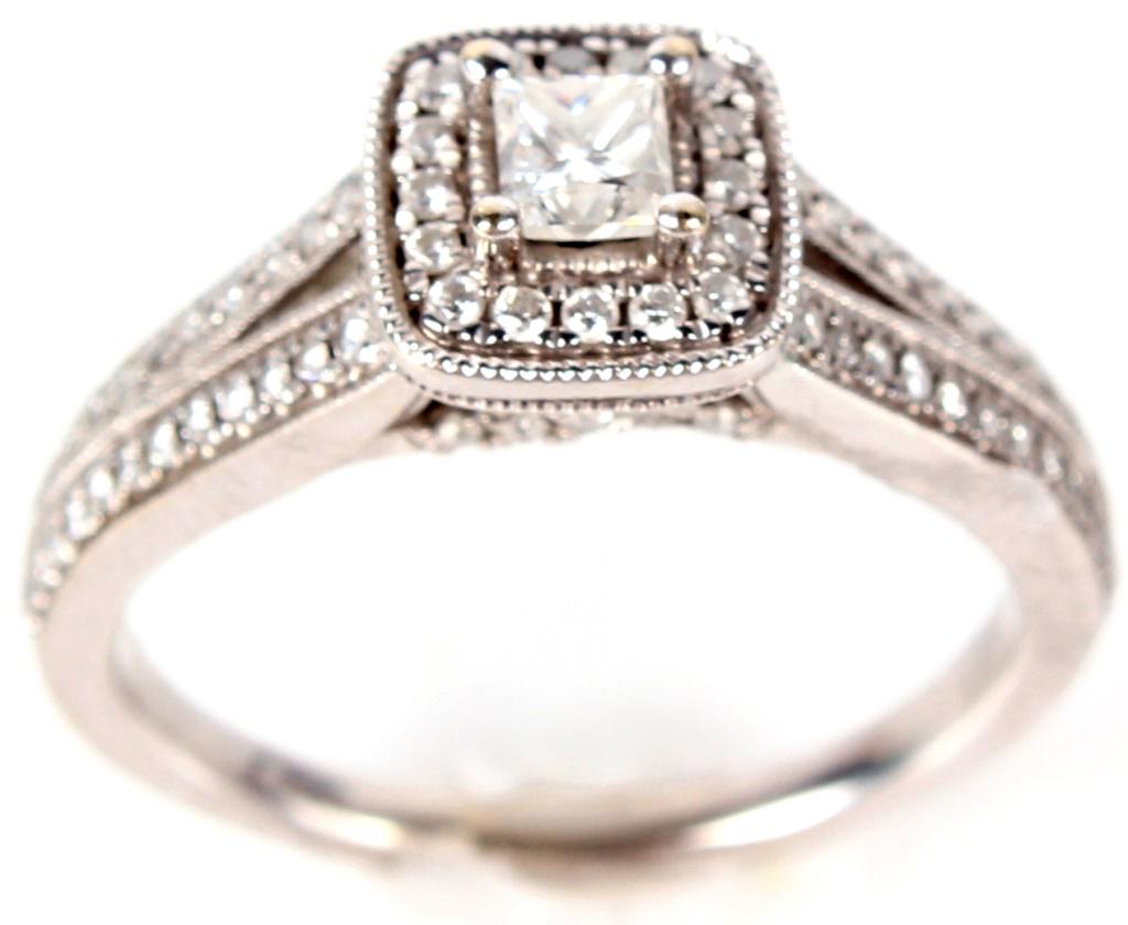 VERA WANG .33 CT DIAMOND ENGAGEMENT RING (1 of 5)