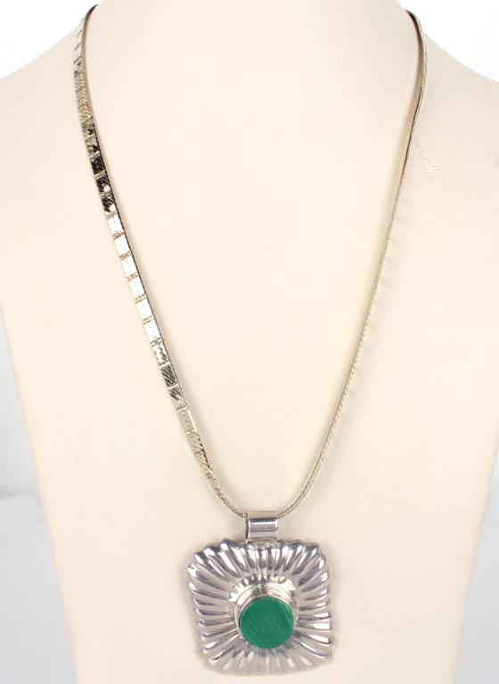 TAXCO STERLING SILVER PENDANT NAVAJO CHAIN (1 of 4)