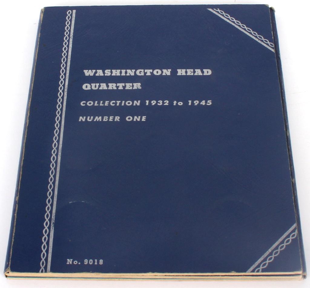 90% SILVER WASHINGTON QUARTER FOLDER - 29 COINS (1 of 2)