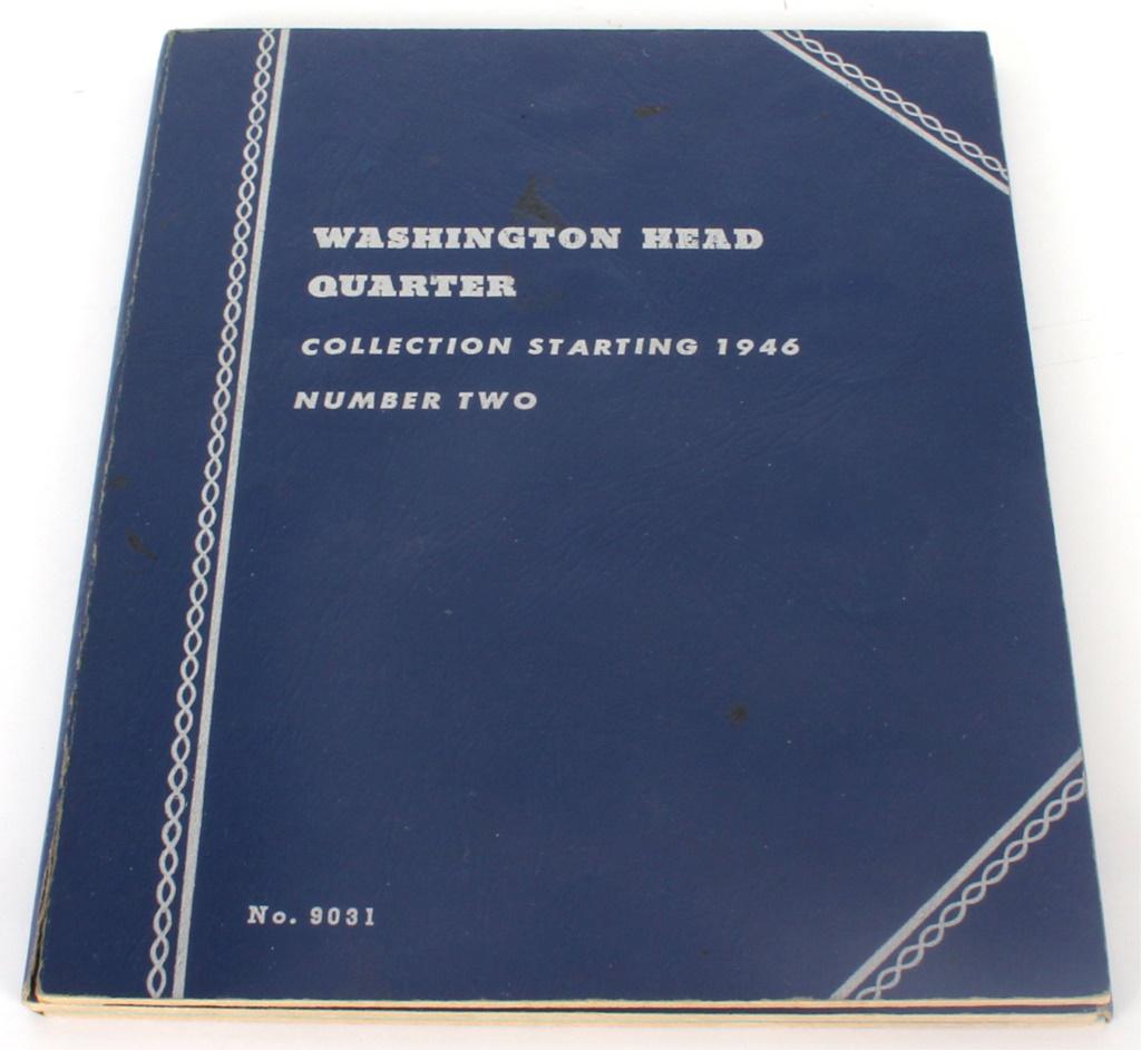 90% SILVER WASHINGTON QUARTER FOLDER - 23 COINS (1 of 2)