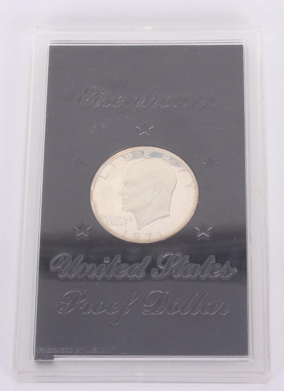 1971 EISENHOWER PROOF 40% SILVER DOLLAR (1 of 2)