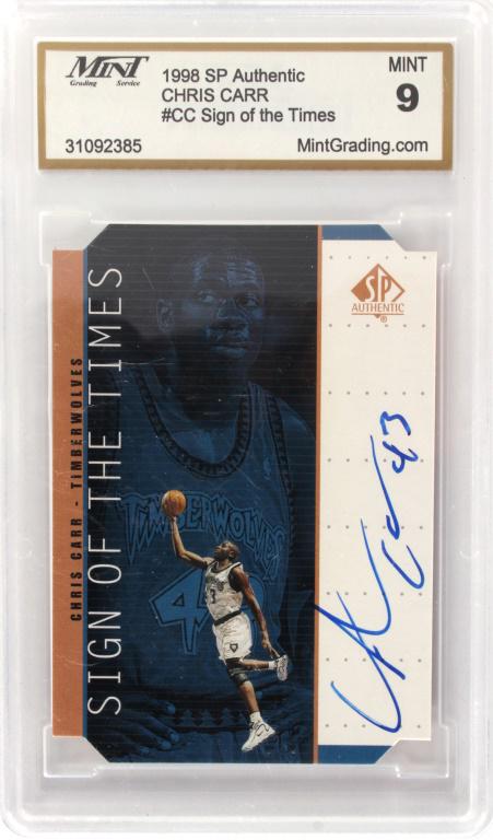 1998 CHRIS CARR SIGN OF THE TIMES GRADED & SIGNED (1 of 2)