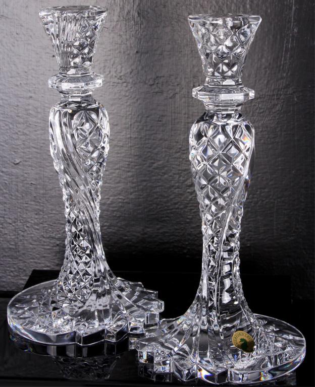 WATERFORD CRYSTAL SEA JEWEL CANDLESTICK PAIR (1 of 1)