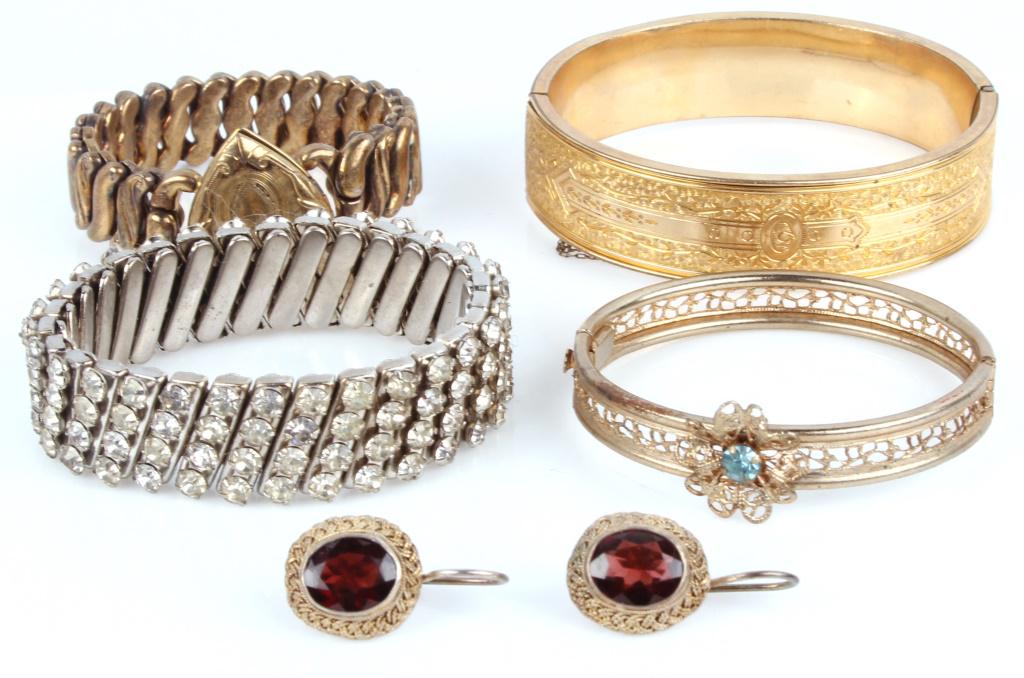 ASST. QUARTZ CRYSTAL & COSTUME CUFF BRACELETS - 5 (1 of 7)