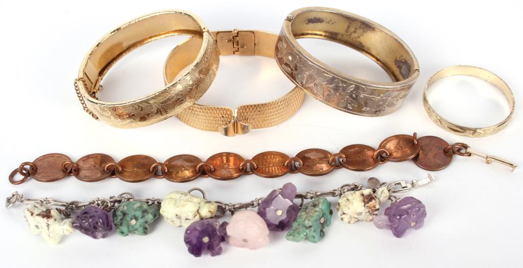 ASSORTED MODERN & VINTAGE BRACELETS - LOT OF 6 (1 of 3)