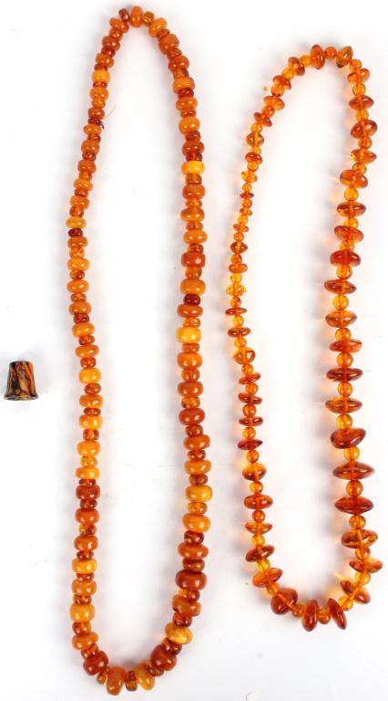 ASSORTED NECKLACES WITH THIMBLE - LOT OF 3 (1 of 7)