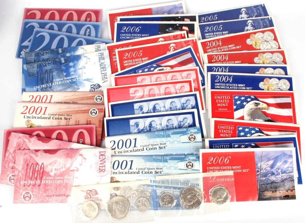 ASSORTED 1976-2006 U.S. MINT PROOF SETS - (32) (1 of 4)