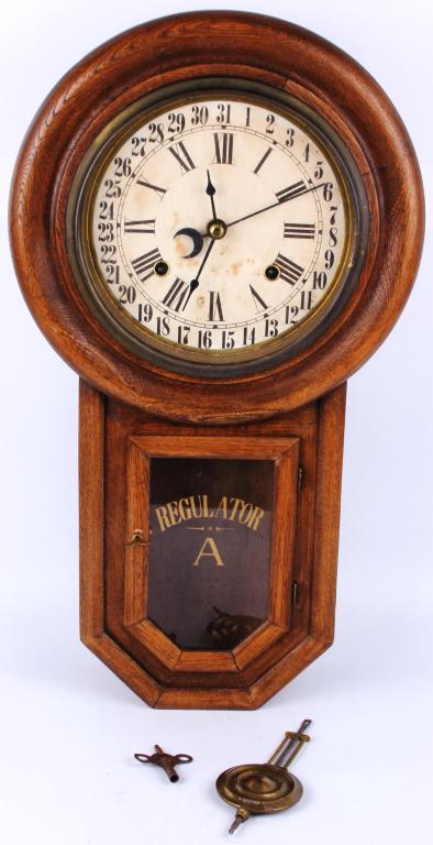 VINTAGE R&A REGULATOR WALL CLOCK SIMON WITNER (1 of 6)
