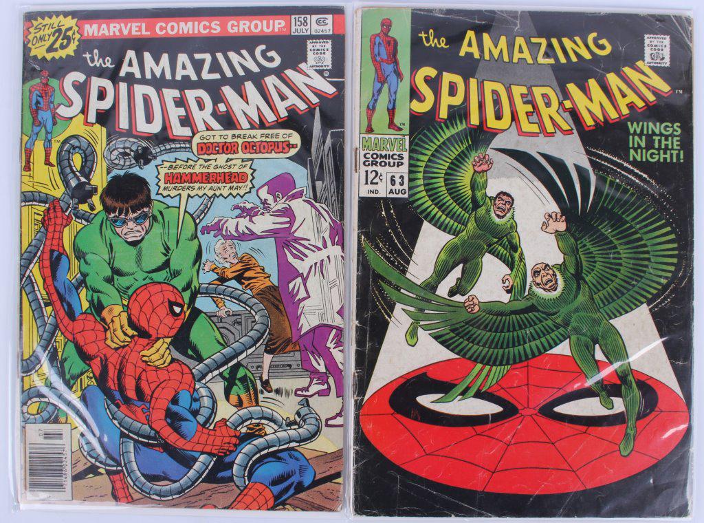 THE AMAZING SPIDER-MAN #63 & #158 COMIC BOOKS (1 of 8)