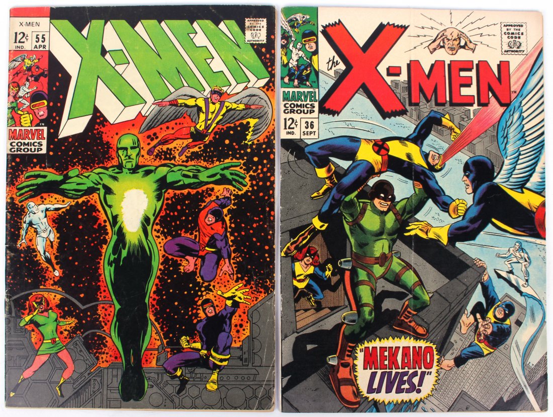 THE X-MEN #55 & THE X-MEN #36 GRADED APPROX. 3.0 (1 of 6)