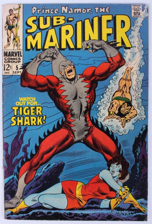 SUB-MARINER #5 1ST APP TIGER SHARK GRADED 6.0 (1 of 6)