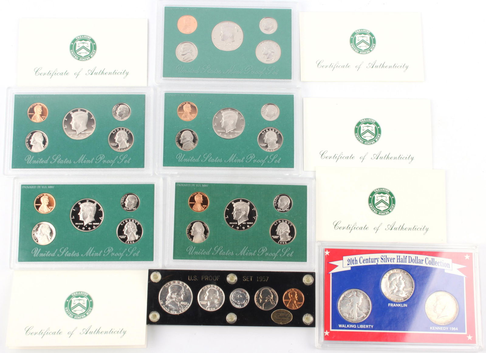 ASSORTED UNITED STATES MINT PROOF SETS - LOT OF 7 (1 of 3)