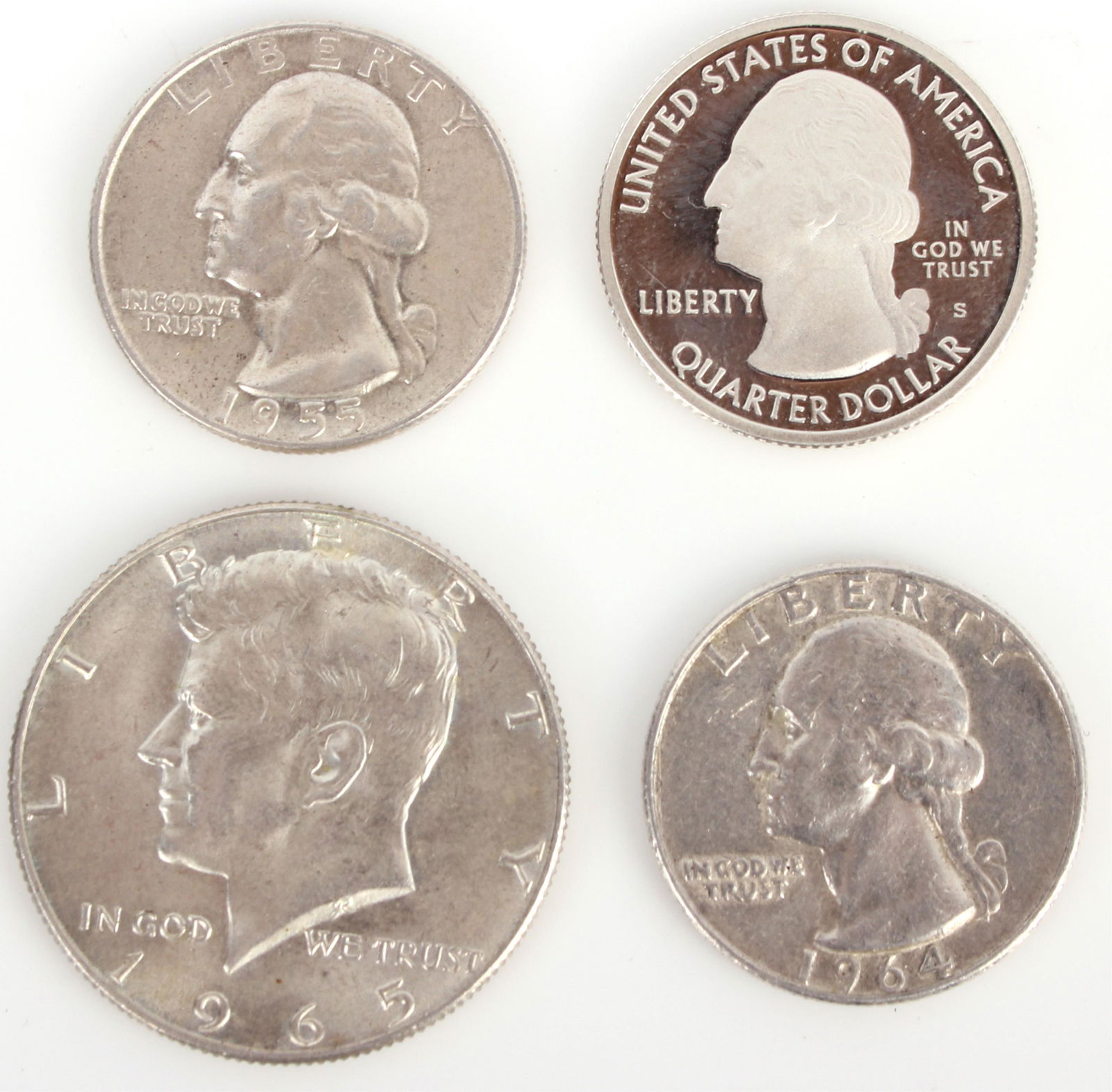 HIGH GRADE 90% SILVER U.S. COINS ASSORTED (4) (1 of 2)