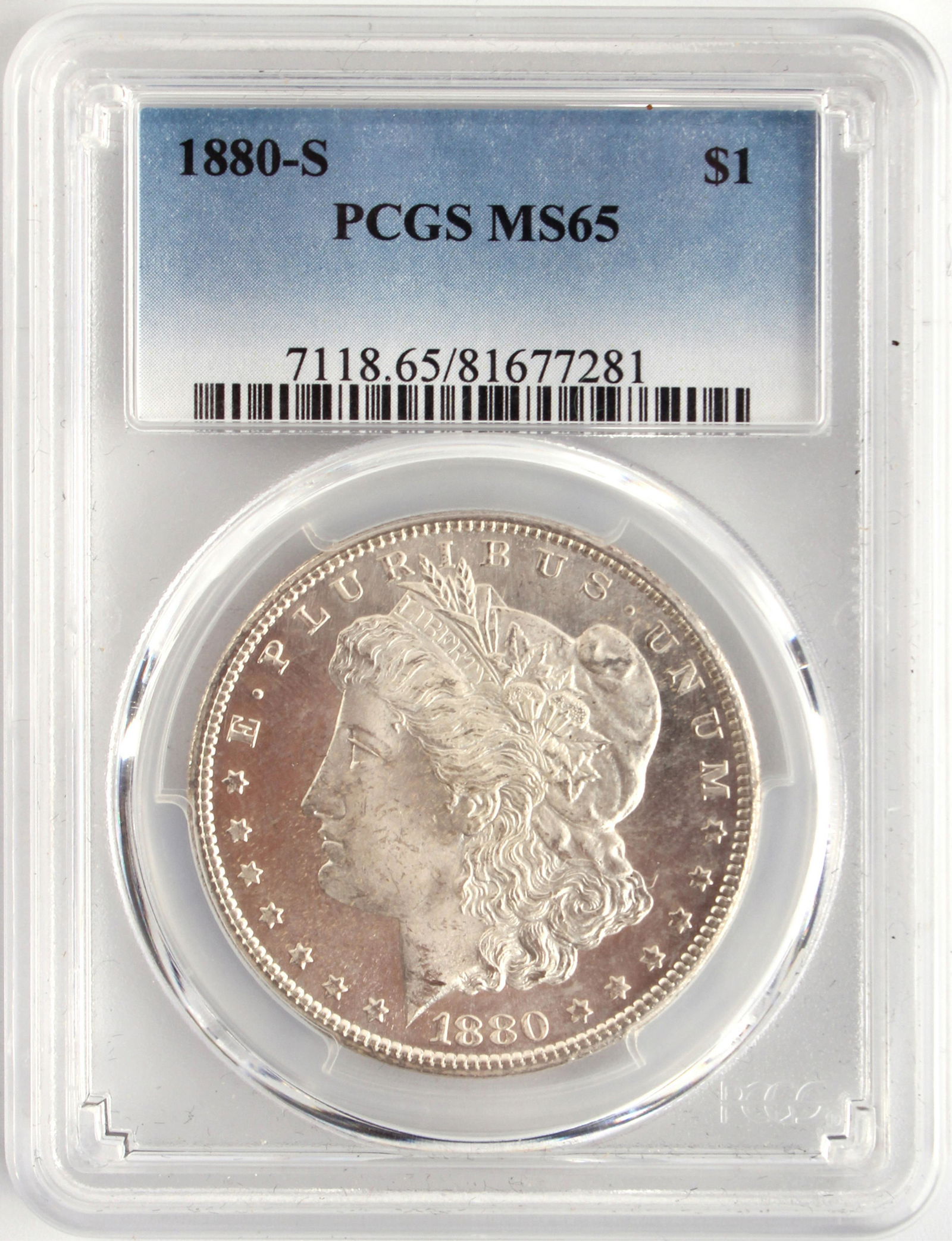 1880 S MORGAN MS65 GRADED COIN PCGS (1 of 4)