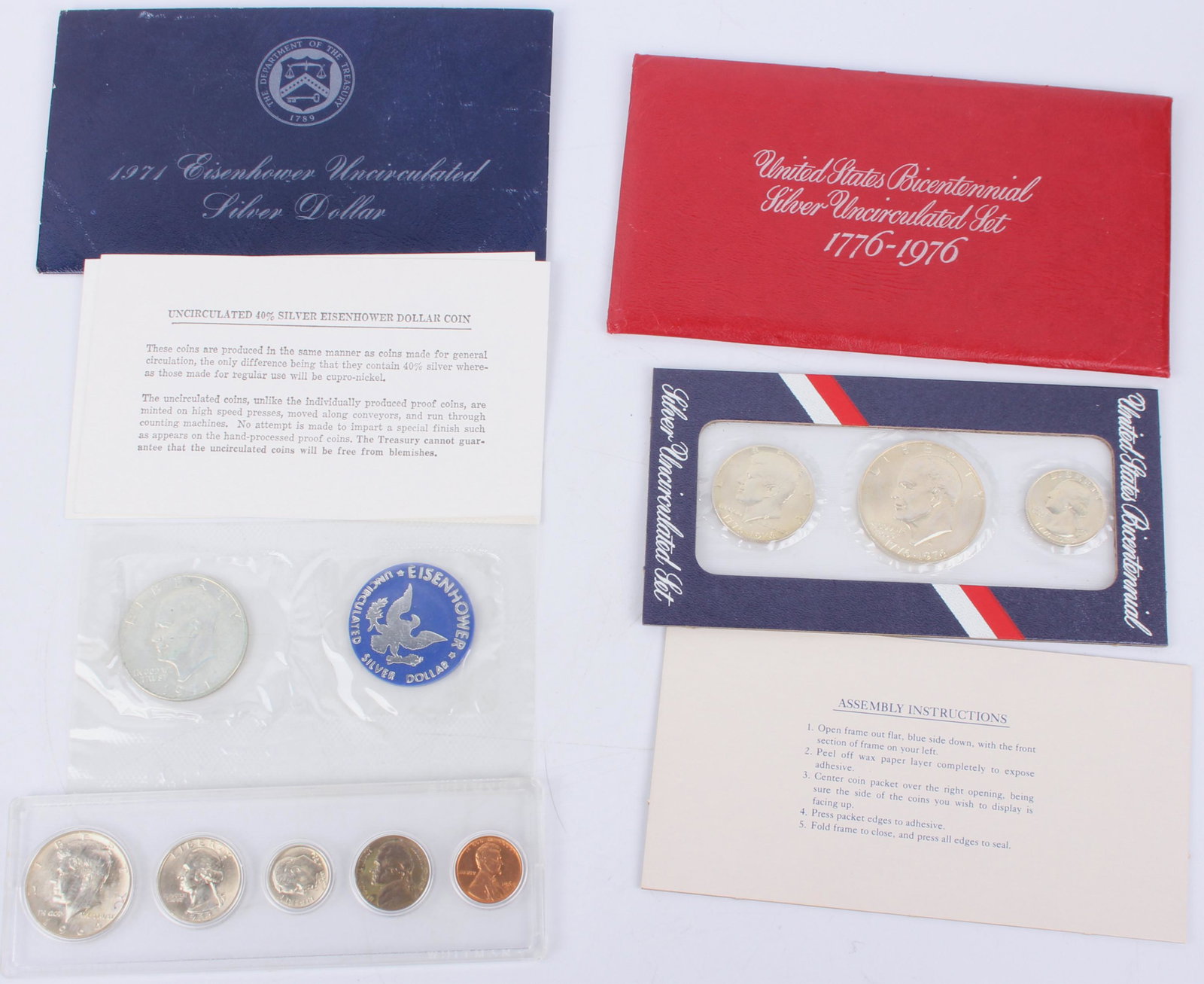 EISENHOWER COIN & U.S. PROOF SETS - LOT OF 3 (1 of 4)