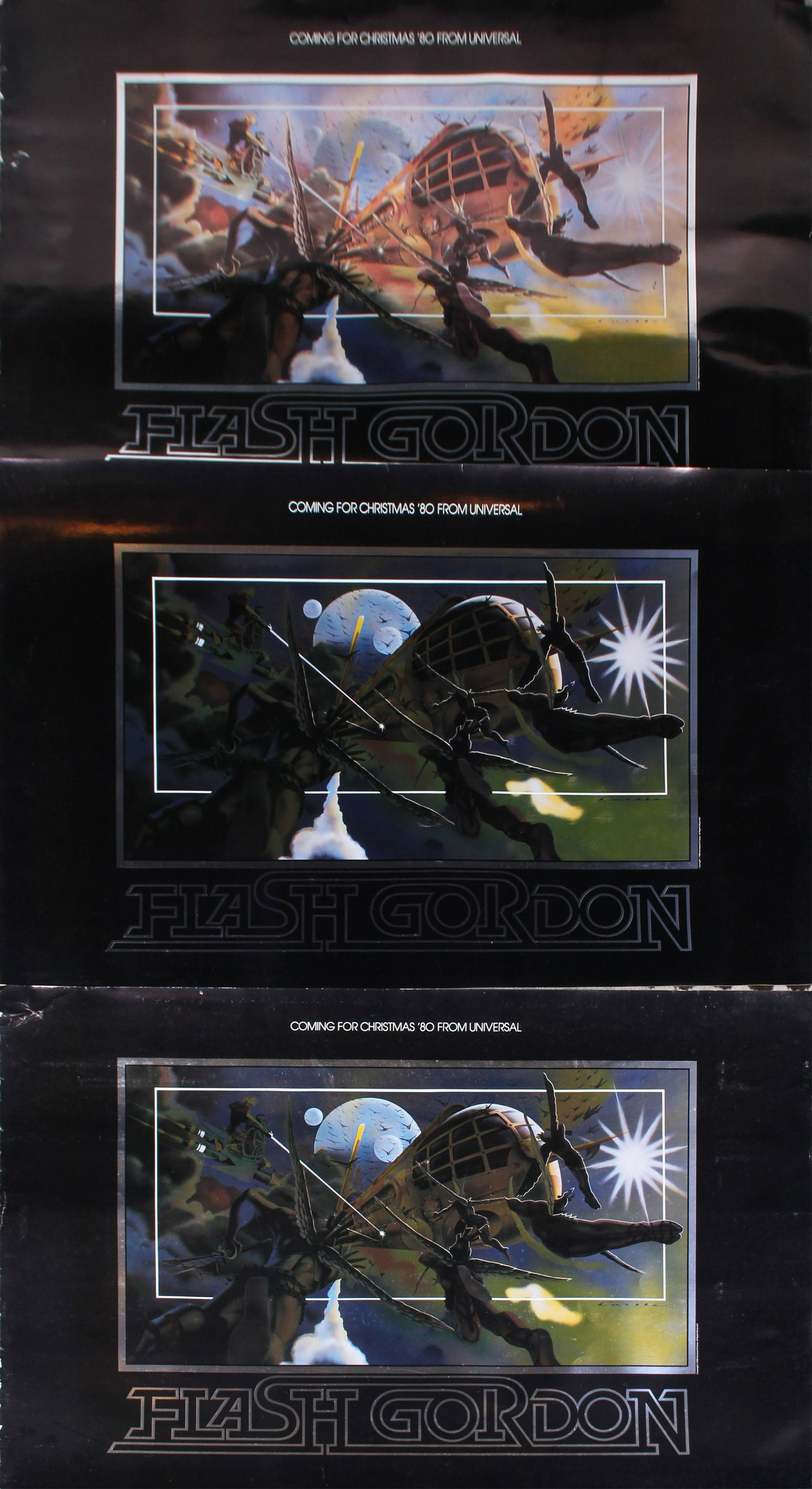 FLASH GORDON UNIVERSAL 80'S PROMO POSTERS - (3) (1 of 3)