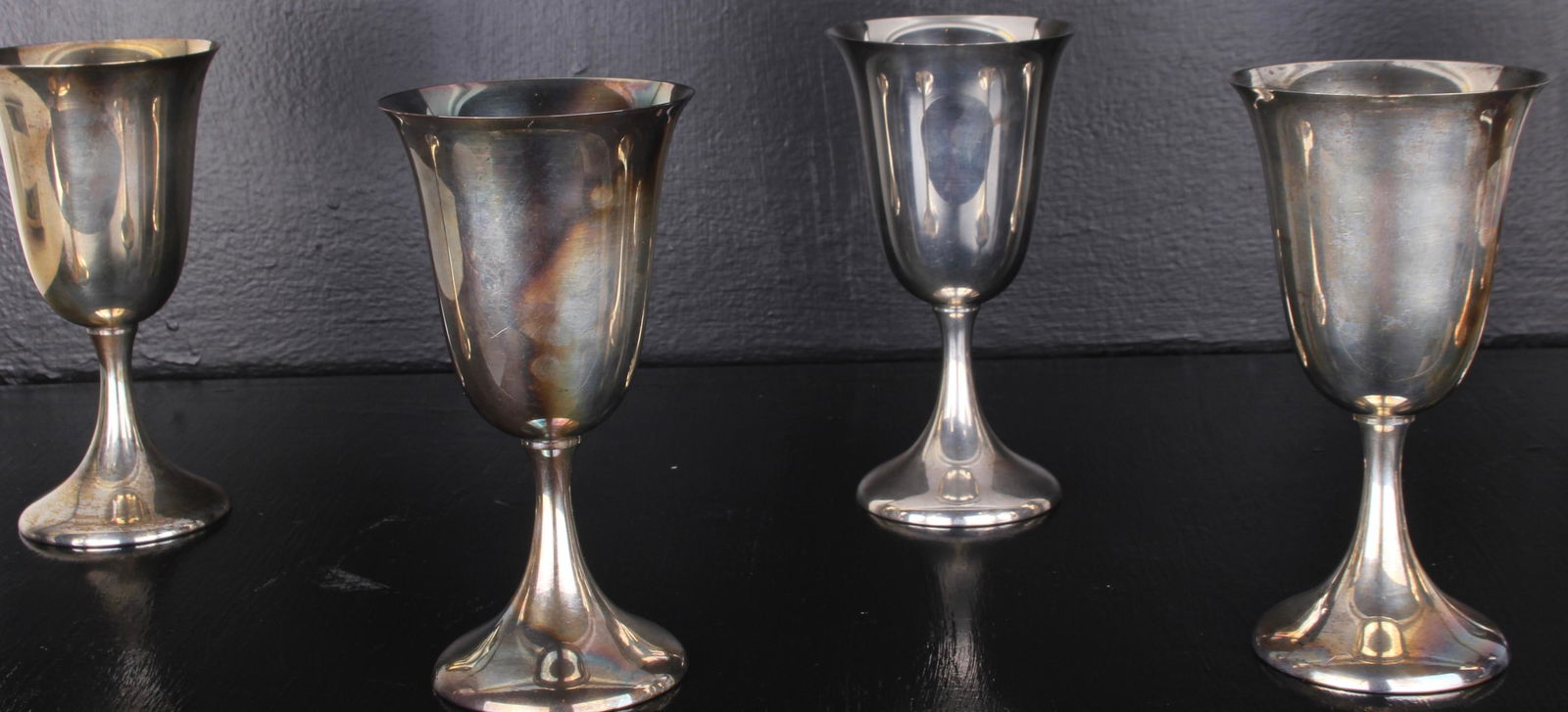FISHER STERLING SILVER WATER GOBLETS #69 (4) (1 of 2)