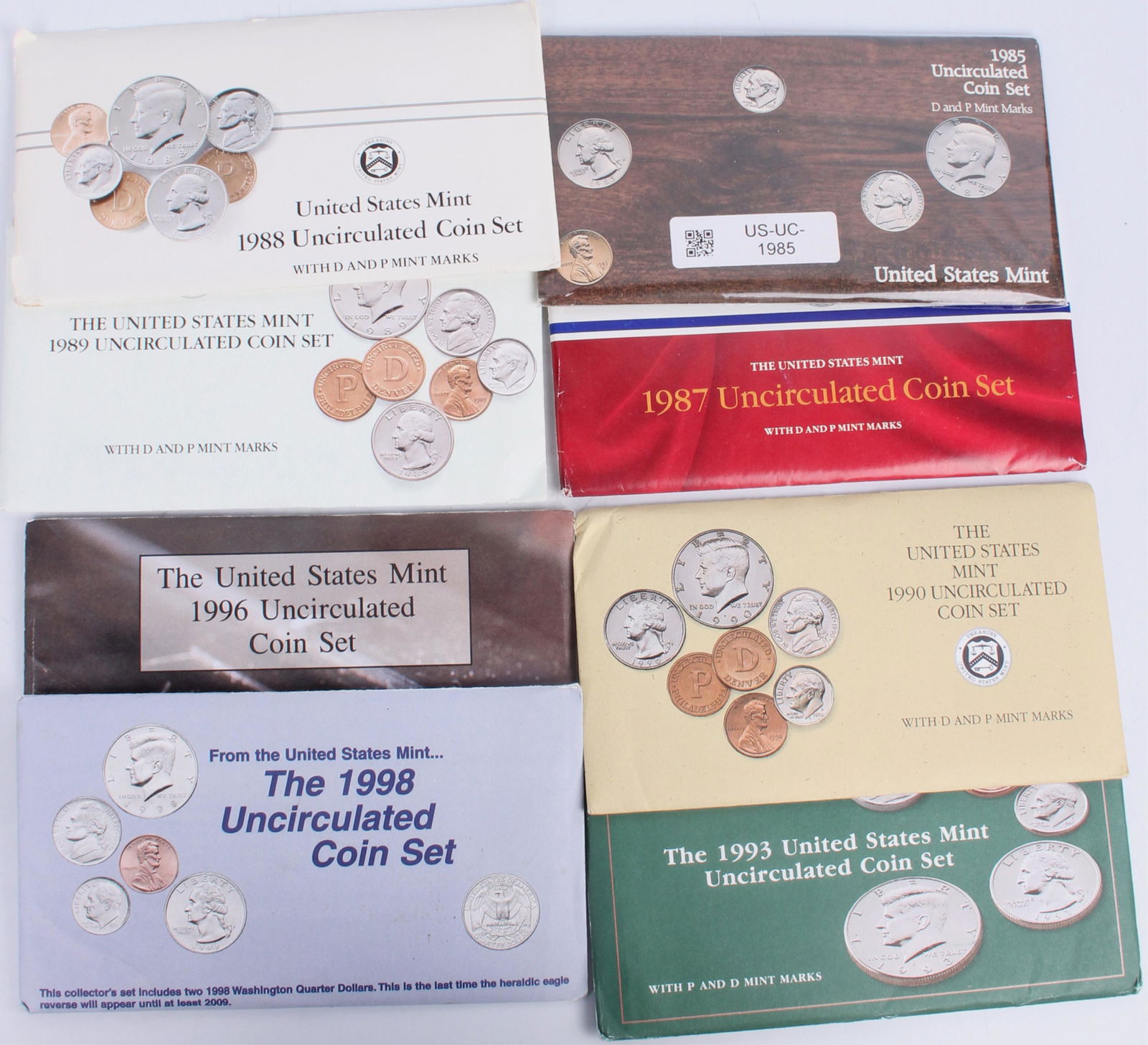 UNITED STATES UNCIRCULATED COIN SETS - LOT OF 9 (1 of 5)