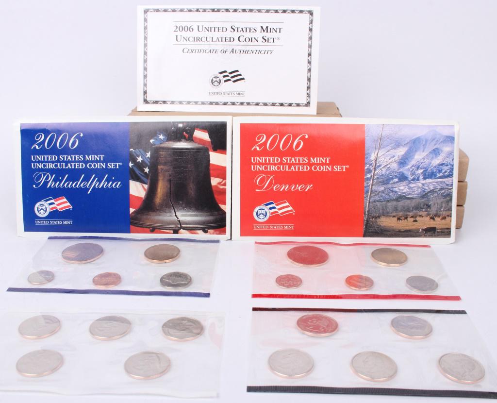 2006 U.S. MINT UNCIRCULATED COIN SETS - LOT OF 8 (1 of 5)