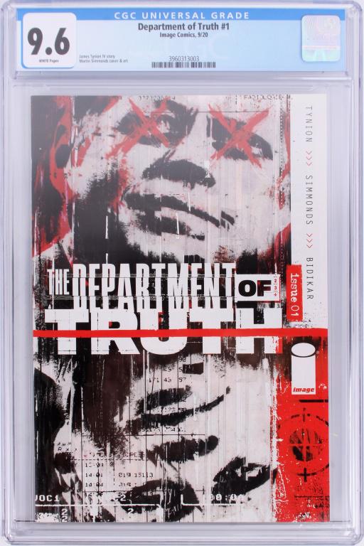 THE DEPARTMENT OF TRUTH #1 CGC GRADE 9.6 (1 of 2)
