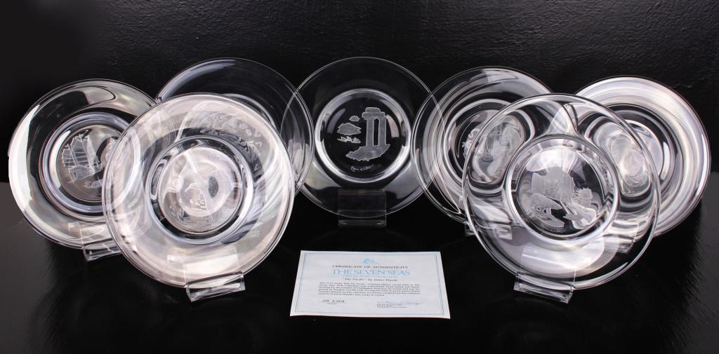 THE 7 SEAS CRYSTAL PLATE COLLECTION BY JAMES WYETH (1 of 12)