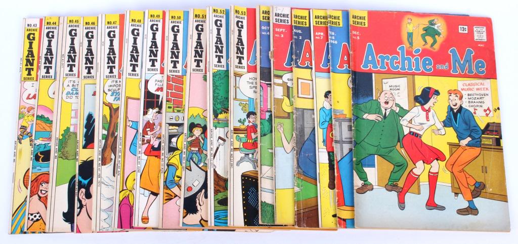 VINTAGE ARCHIE AND ME ORIGINAL COMICS - LOT OF 17 (1 of 5)