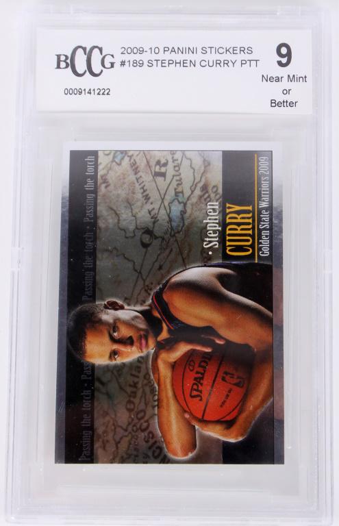 2009-10 PANINI STICKERS STEPHEN CURRY #189 - 9 NM+ (1 of 3)