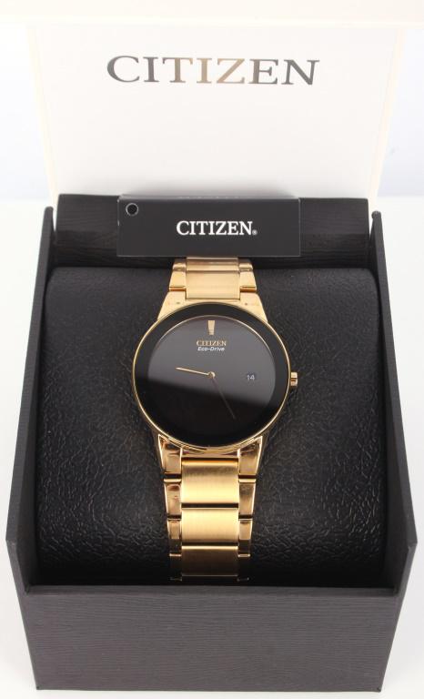 CITIZEN ECO DRIVE AXIOM TIME/ DATE AU1062 NEW BOX (1 of 4)
