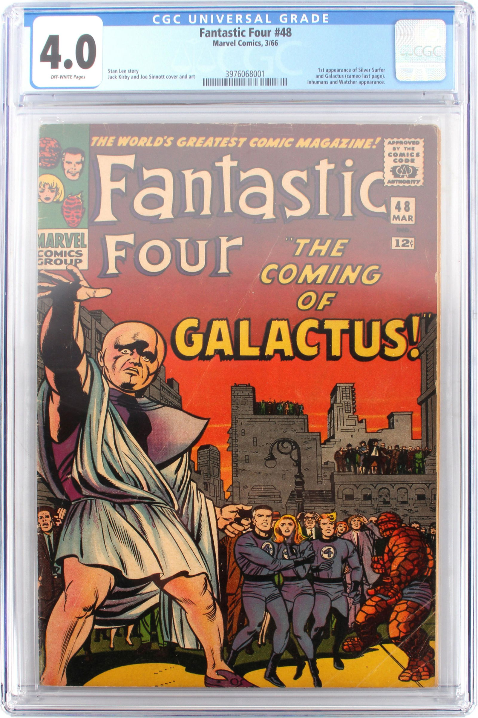FANTASTIC FOUR #48 CGC 4.0 - 1ST APP SILVER SURFER (1 of 4)