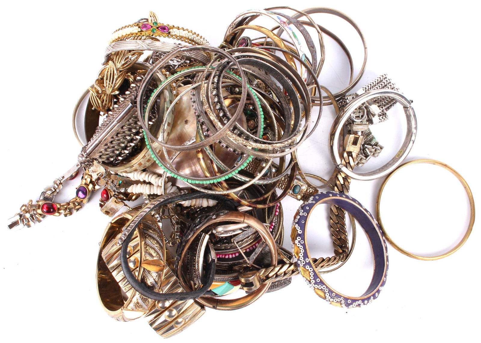 ASSORTED LADIES LINKED & BANGLE BRACELETS (1 of 4)