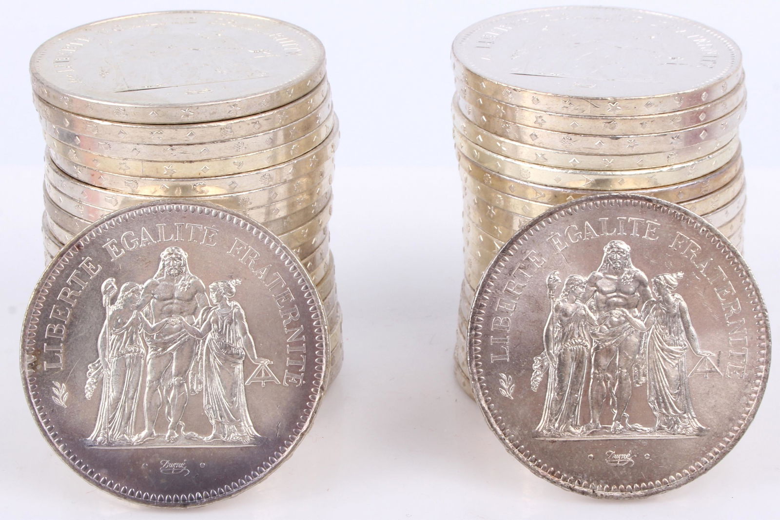 1979 FRANCE 50 FRANCS 90% SILVER HERCULES (40) (1 of 4)