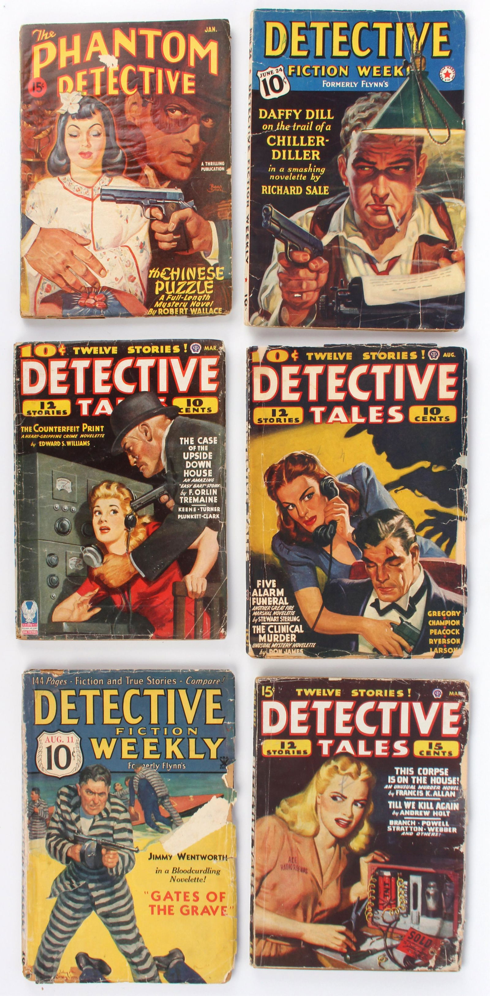 1930'S & 1940'S DETECTIVE GOLDEN AGE MAGAZINES (1 of 13)