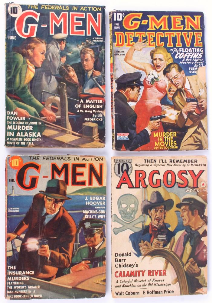 G-MEN & ARGOSY GOLDEN AGE MAGAZINES - LOT OF 4 (1 of 9)