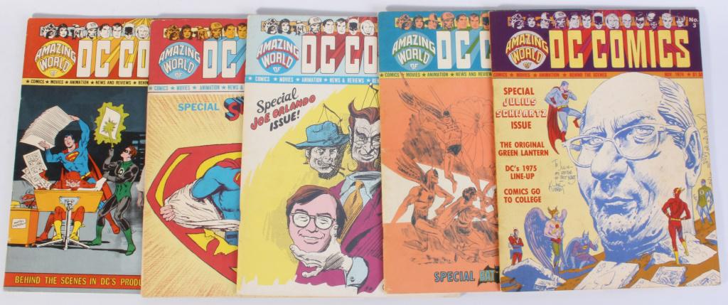 AMAZING WORLD OF DC COMICS  NO.3, 4, 6, 7, & NO.10 (1 of 6)
