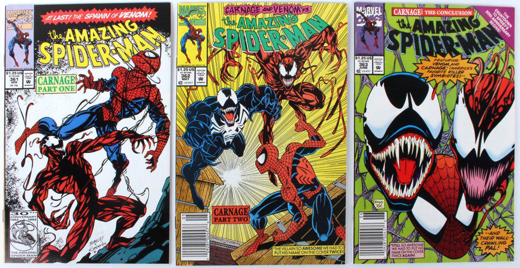 AMAZING SPIDER-MAN #361, 362, & 363 - 1ST CARNAGE (1 of 7)
