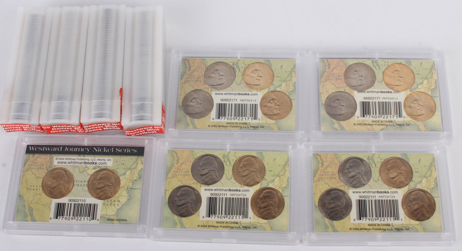 WESTWARD NICKELS - ROLLS AND SERIES - LOT OF 9 (1 of 7)