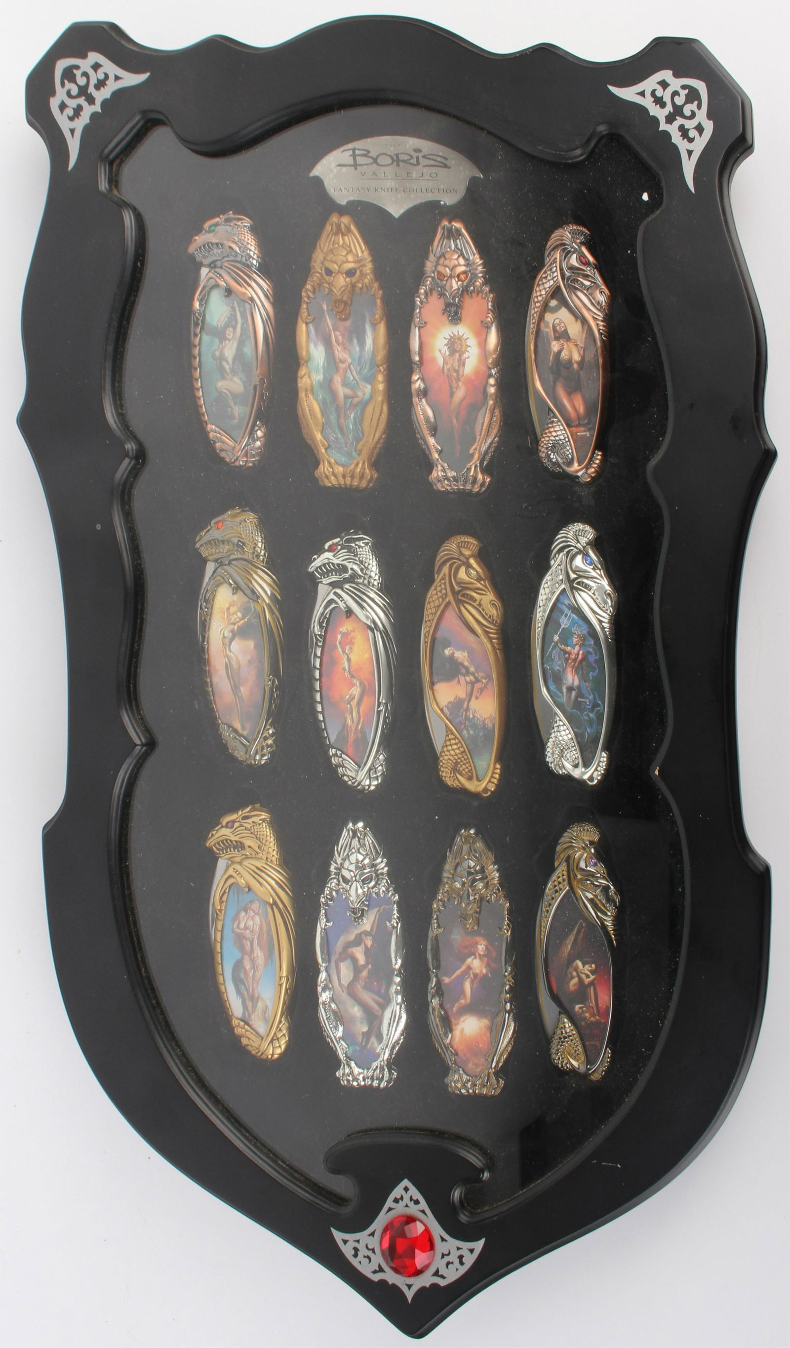 Boris Vallejo Fantasy Knife Collection W/ Display