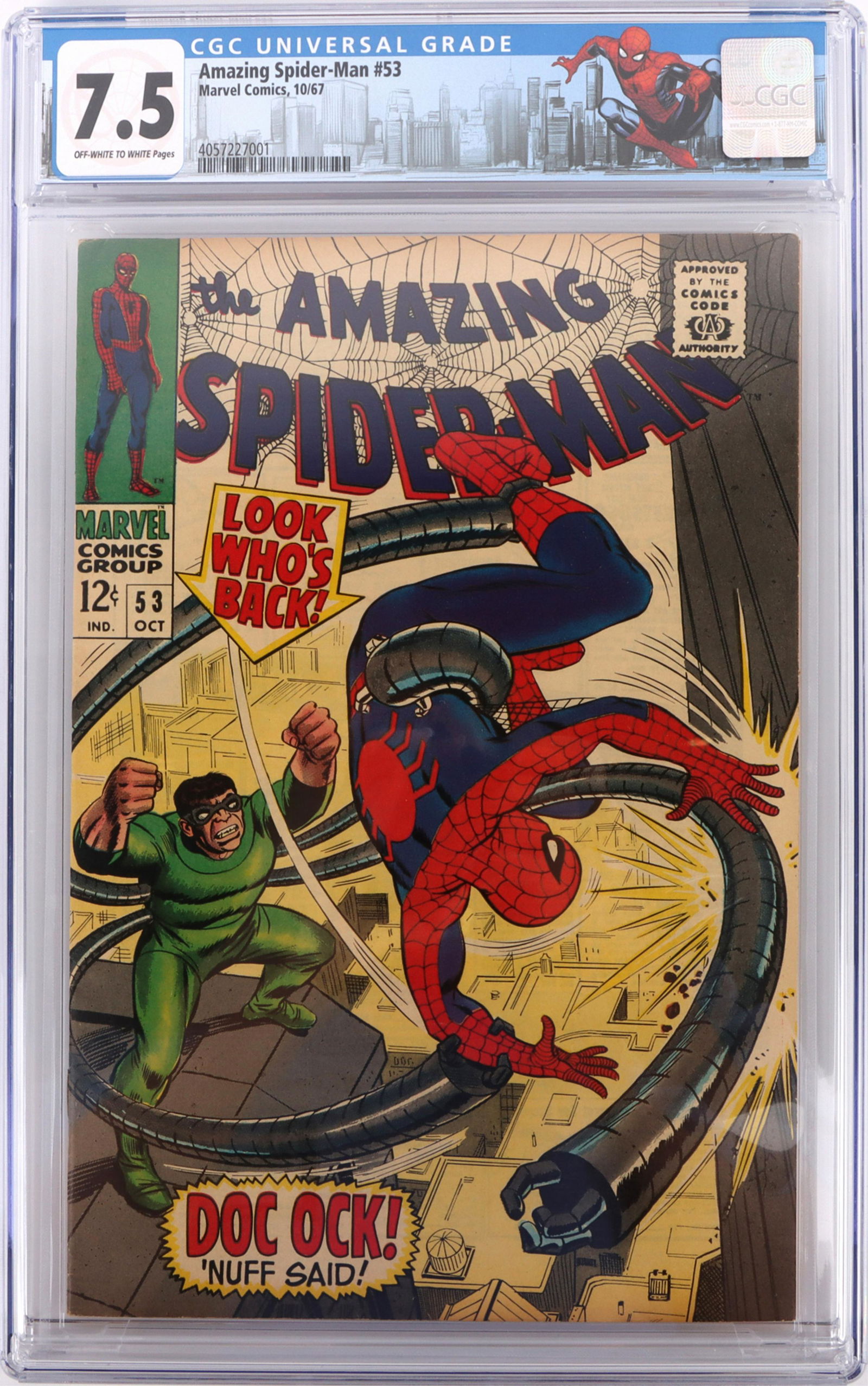 AMAZING SPIDER-MAN #53 CGC 7.5 GWEN & PETER 1ST (1 of 4)